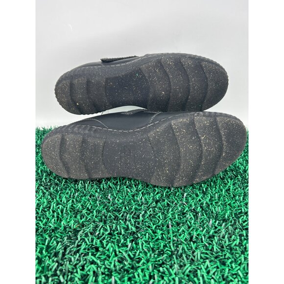 Clarks Womens Collection Black Leather Slip-On Clogs Size 11 With Soft Insole - Picture 7 of 7